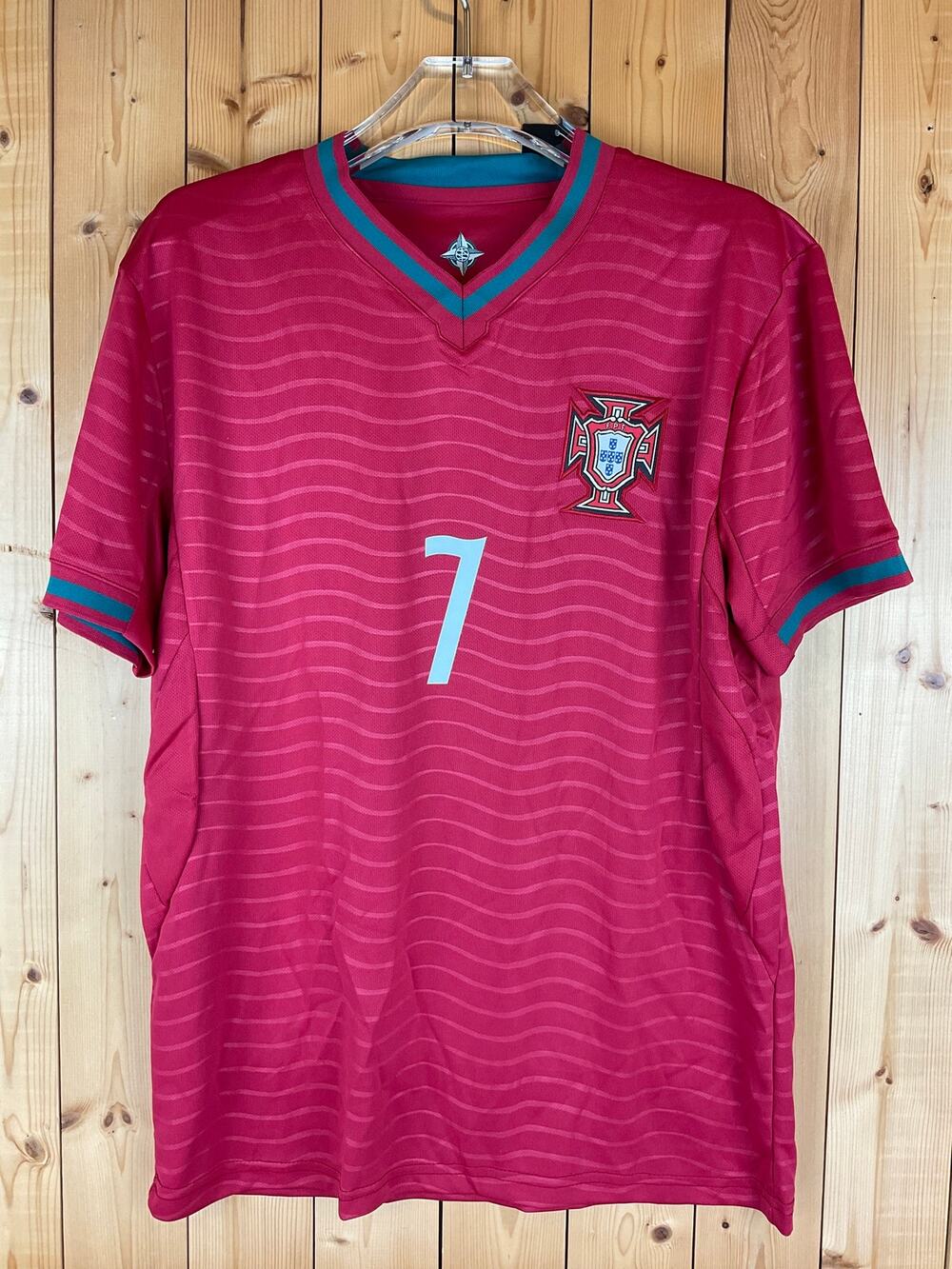 Portugal #7 Ronaldo Jersey, Red - Size S (NWT)